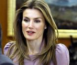 Letizia d'Espagne à Madrid a reçu le roi Abdullah II de Jordanie. Le 27 janvier 2010.