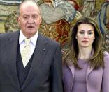 Letizia d'Espagne à Madrid avec le roi Juan Carlos a reçu le roi Abdullah II de Jordanie. Le 27 janvier 2010.
