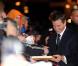 Matt Damon à l'occasion de l'avant-première britannique d' Invictus , à l'Odeon de Leicester Square, à Londres, le 31 janvier 2010.