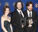 Les stars Anna Kendrick et Jason Bateman et le cinéaste Jason Reitman, à l'occasion de la grande soirée des Director's Guild Awards, à Los Angeles, le 30 janvier 2010.