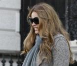 Elle Macpherson à Londres avant sa séance de sport