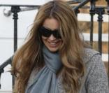 Elle Macpherson à Londres avant sa séance de sport