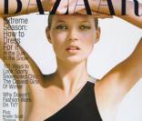 Kate Moss en couverture du magazine Harper's Bazaar. 2000 