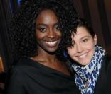 Aïssa Maïga et Emma de Caunes à la soirée Nosylis le 4 février 2010