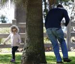 Marcia Cross avec son mari Tom mahoney et ses jumelles Eden et Savannah(7 février 2010)