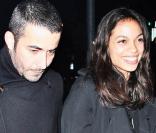 Rosario Dawson et Mathieu Schreyer à l'occasion d'une grande soirée privée donnée dans le quartier d'Hollywood, à Los Angeles, le 9 février 2010.