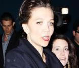 Maggie Gyllenhaal à l\'occasion d\'une grande soirée privée donnée dans le quartier d\'Hollywood, à Los Angeles, le 9 février 2010.