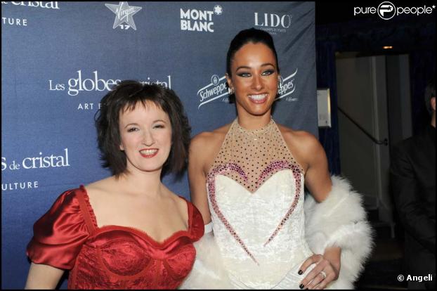 Anne Roumanoff aux Globes de cristal, au Lido, le 2 février 2010 !