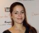 Audrey Dana, toujours aussi pétillante, lors du traditionnel déjeuner entre nominés aux Césars le 13 février 2010 au Fouquet's à Paris