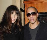 JoeyStarr et Maïwenn, très complices, lors du traditionnel déjeuner entre nominés aux Césars le 13 février 2010 au Fouquet\'s à Paris