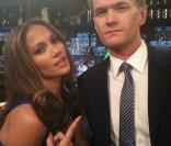 Neil Patrick Harris et Jennifer Lopez sur le tournage de How I Met Your Mother