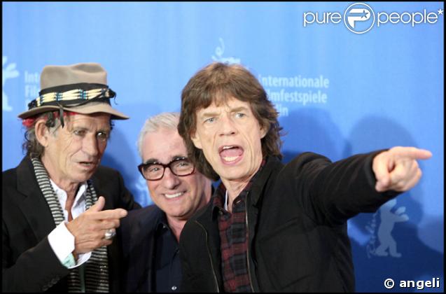 Mick Jagger, Keith Richards et Martin Scorsese