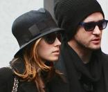 Justin Timberlake et Jessica Biel à New York le 18 février 2010