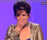 Isabelle Adjani, très émue d'avoir reçu le prix de la Meilleure actrice. Grâce à ce 5e César, elle détient ainsi un nouveau record.