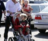 Gwen Stefani, Gwen, Zuma et Kingston (28 février 2010 au zoo de Los Angeles)