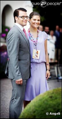 victoria de Suède et son fiancé Daniel Westling