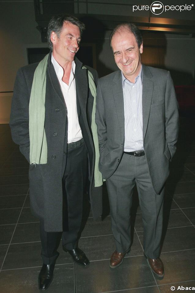 Bruno Gaccio et Pierre Lescure, ancien patron de Canal+.