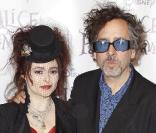 Helena Bonham Carter et Tim Burton lors de la première d'Alice au pays des merveilles à Paris le 15 mars 2010