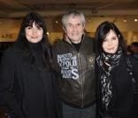 Valérie, Claude Lelouch et Evelyne Bouix lors de l'inauguration de l'expostion au Bon Marché consacrée au Livre d'or de Gilles Jacob le 15 mars 2010