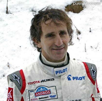 Alain Prost dans un spot publicitaire pour Groupama.