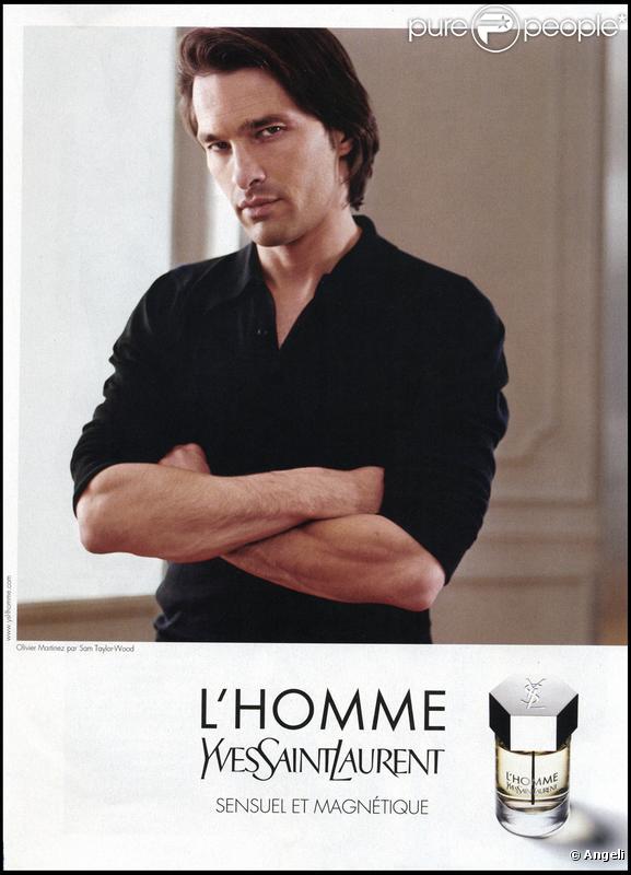 Ancienne campagne de pub pour L'Homme d'Yves Saint Laurent