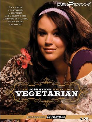 Joss Stone fait la campagne pour PETA