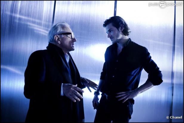 Gaspard Ulliel et Martin Scorsese
