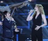 Lara Fabian sur le plateau d' Io Canto , à la télévision italienne, le 21 mars 2010 !