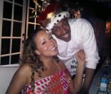 Mariah Carey et son mari Nick Cannon dans sa maison de Los Angeles, le 27 mars 2010