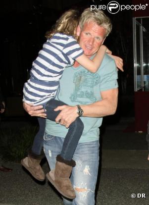 Gordon Ramsay en famille (7avril 2010, Californie)