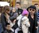 Angelina Jolie, Brad Pitt et leurs enfants à Florence en Italie en 2010