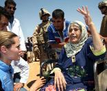 Angelina Jolie en Iraq en août 2007 