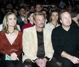 Laeticia Hallyday, son époux Johnny, et son papa André 