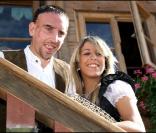 Franck Ribéry et sa femme Wahiba lors de l'Oktoberfest à Munich