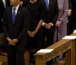 Barack et Michelle Obama aux funérailles de Dorothy Height le 29 avril 2010