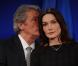 Carla Bruni, Alain Delon, Nicolas Sarkozy et les ministres français à Shanghaï. La chanteuse et l'acteur font les élèves dissipés ! 30/04/2010
