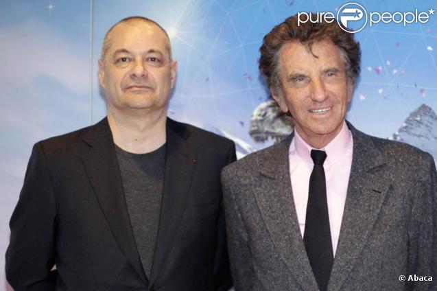 Jean-Pierre Jeunet et Jack Lang au lancement du 25e anniversaire de la Géode. 06/05/2010