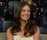 Evangeline Lilly sur le plateau du Late Show With David Letterman, le 10 mai 2010 à New York