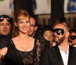 Louise Bourgion, Melvil Poupaud et Gilles Marchand au 63e festival de Cannes, à l'occasion de la projection du film L'Autre monde.