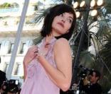 Delphine Chanéac lors du tapis rouge du film Biutiful présenté durant le festival de Cannes le 17 mai 2010