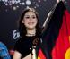 Grande gagnante de l'Eurovision 2010, Lena célèbre sa victoire le 29 mai 2010