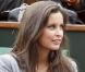 Roland-Garros 2010 - Les jolies Malika Ménard et Elisabeth Bourgine, avec Frédéric Michalak et Emmanuelle Devos bien accompagnés !
