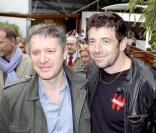 Patrick Bruel et Thierry Rey à Roland-Garros, le 1er juin 2010.