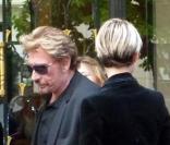 Johnny Hallyday et Laeticia sont allés dîner au George V, à Paris. 26/05/2010