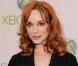Christina Hendricks, à l'occasion de la présentation de Project Natal , le nouveau jeu vidéo sur X-Box 360, dont la soirée de lancement s'est déroulée au Galen Center de Los Angeles, le 13 juin 2010.