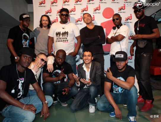 Sexion d'Assaut, avec Nikos, Mustapahe et Florian.