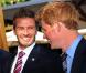 David Beckham : Avec les princes William et Harry, après la déception, les fous rires !