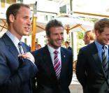 David Beckham et les princes William et Harry ont bien rigolé lors de la réception donnée le 19 juin 2010 par la Football Association