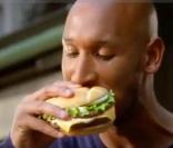 Nicolas Anelka dans la campagne publicitaire de Quick pour le Giant Max Country