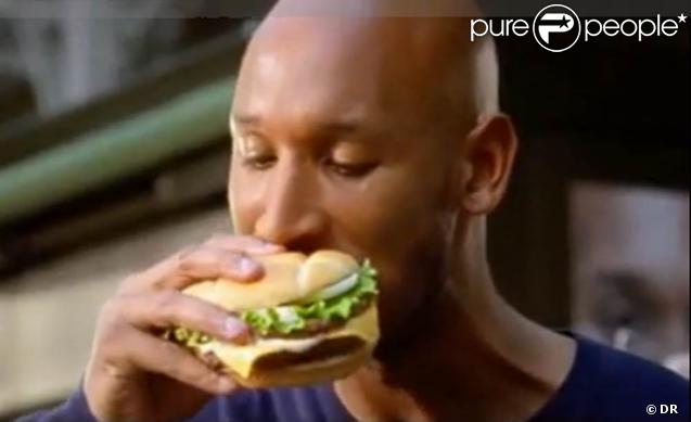 Nicolas Anelka dans la campagne publicitaire de Quick pour le Giant Max Country